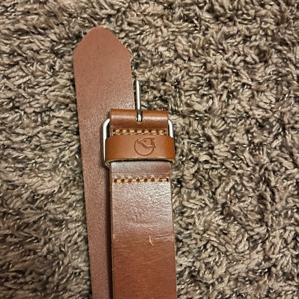 Light Brown Leather Belt